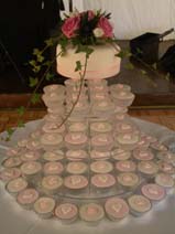 Cupcake Wedding pink & ivory